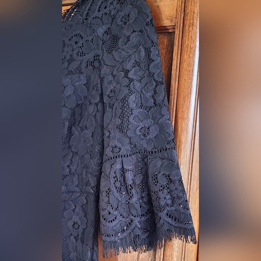 HOBBS VANESSA PENCIL DRESS NAVY LACE SIZE US 4 NWT - Picture 12 of 16